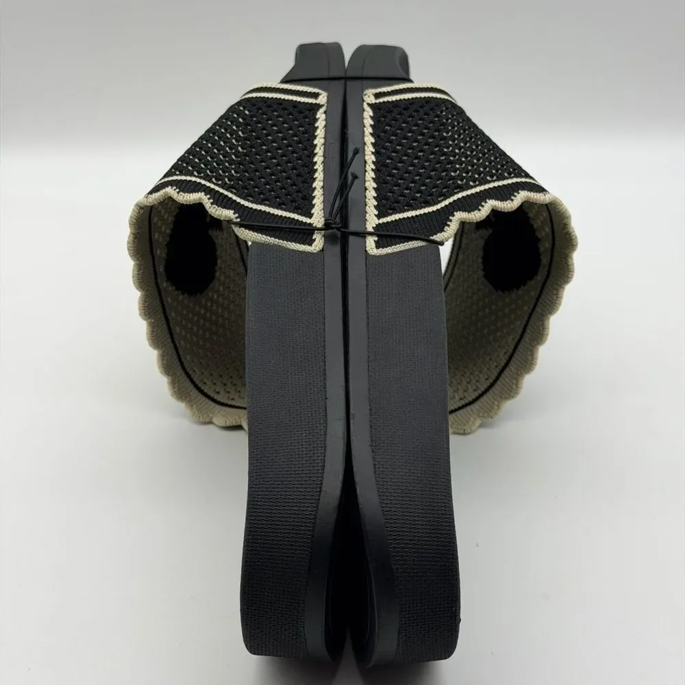 NWT Kate Spade La Jolla Black/Cream Sandals 9B